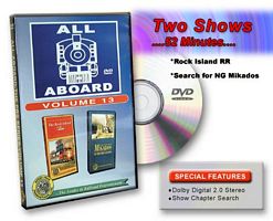 All Aboard Vol 13 Rock Island Line & Colorado Narrow Gauge Mikados DVD